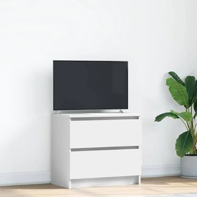 fehér szerelt fa TV-szekrény 60x35x54 cm