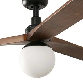 FARO 34276WT-11L - KLIM L vent. 1xE27/15W/230V dió/fekete, 150 cm WT+DO