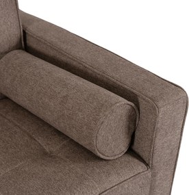 2 db-os szett, ágyazható kanapé barna színben MALTA