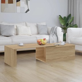 Sonoma tölgy színű szerelt fa dohányzóasztal 150 x 50 x 35 cm