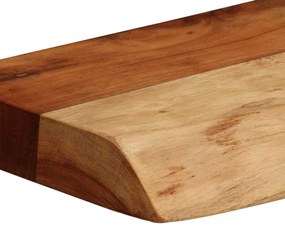 2 darab tömör akácfa fali polc 40x20x3,5 cm