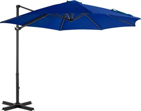 vidaXL azúrkék konzolos napernyő alumíniumrúddal 300 cm