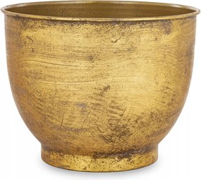 Virágtartó Fém Fedél Arany 20x26cm Öregített Retro 25