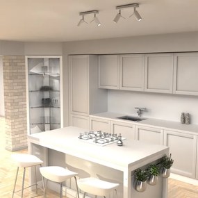 Spotlámpa PRESTON 2xGU10/40W/230V fehér