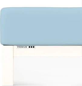 Schlafgut Premium lepedő 120x190-130x220 cm Blue Light 536