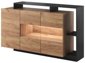 Komód Alvera (Arany craft tölgy + antracit). 1041167