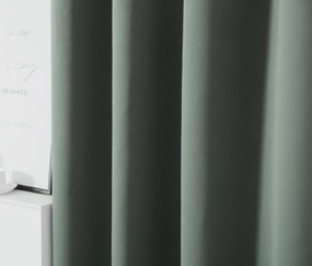Szürkészöld OXFORD függöny 140x250 cm Felfüggesztés: Fém gyűrűk