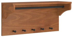 SANDNES tömör fenyőfa falra szerelt kabátállvány 87x30x42 cm