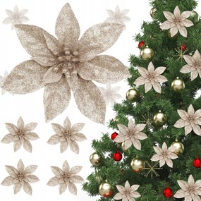 Betlehemi Csillag Karácsonyfa Virág Nád Mikulásvirág 6DB Karácsony