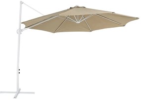 Függő tópszínű és fehér napernyő ⌀ 295 cm SAVONA II Beliani