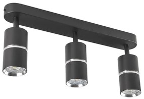 Spotlámpa BAMBOO 3xGU10/10W/230V fekete