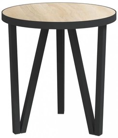 sonoma-tölgyszínű MDF dohányzóasztal Ø35 cm
