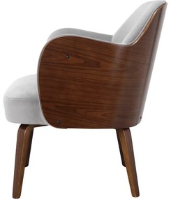 Szürke bársony fotel Haruko - Støraa