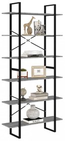 szürke sonoma színű szerelt fa magasszekrény 100 x 30 x 210 cm