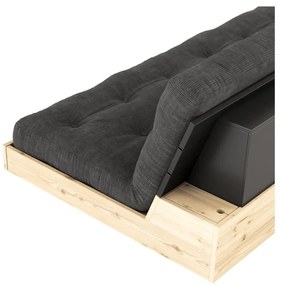 Fehér kordbársony kinyitható kanapé 244 cm Base – Karup Design