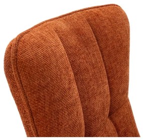 Terrakotta színű étkezőszék szett 2 db-os Damon – Marckeric