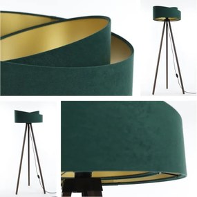 Állólámpa GALAXY 1xE27/60W/230V zöld/barna