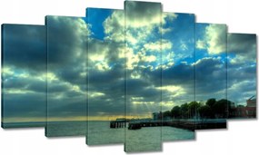 Vászonkép 140x80 Naplemente a tengerparton