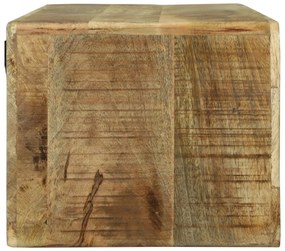 TV szekrény 80x30x25 cm Tömör fa Durva mangó
