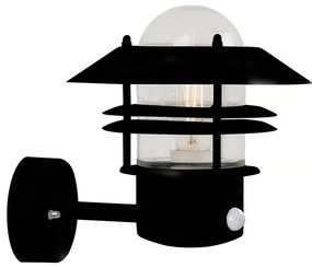 Nordlux - Kültéri fali lámpa érzékelővel BLOKHUS 1xE27/60W/230V IP54