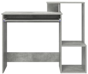 Szürke számítógépasztal Beton szürke