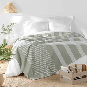 Zöld ágytakaró 240x260 cm Adele – douceur d'intérieur