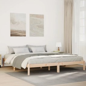 tömör fenyőfa extra hosszú ágykeret matrac nélkül 180 x 210 cm
