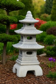 Japán pagoda Seokgatap kerti dekoráció lámpa távol-keleti stílus