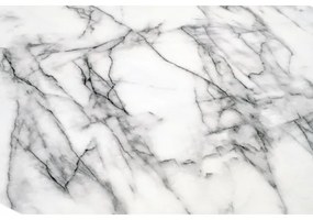 SEREIN étkezőasztal, fehér márvány dekor/fekete