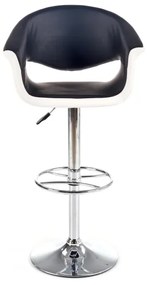 Bárszék 115x60 cm fehér/fekete/króm