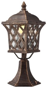 Redo 9953 - Kültéri lámpa BREMEN 1xE27/42W/230V IP23 arany/patinás