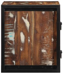 2 db tömör újrahasznosított fa éjjeliszekrények 40x35x40 cm