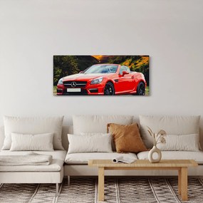 Kép - piros Mercedes (120x50 cm)