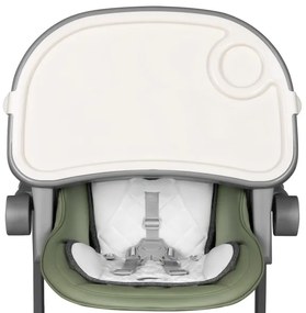 Lionelo - Gyerek etetőszék CORA PLUS Olíva zöld