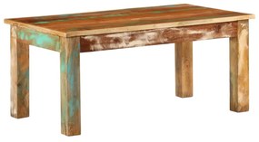 tömör újrahasznosított fa dohányzóasztal 100 x 55 x 45 cm