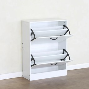BOTNIX cipőtartó, 2 polc, fehér