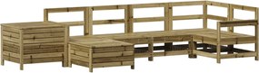 vidaXL 7 részes impregnált fenyőfa kerti kanapészett