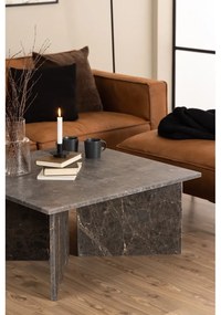 Fekete márvány dohányzóasztal 90x90 cm Vega – Actona