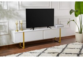 TV szekrény Serenity - Fehér, Arany
