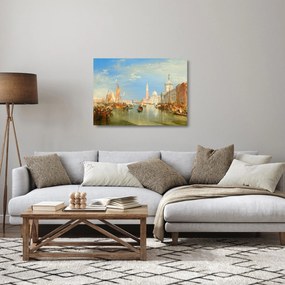 Üveg kép - Joseph Mallord William Turner, Venice the Dogana and San Giorgio Maggiore, reprodukciók (70x50 cm)