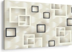 Geometriai absztrakt kép (90x60 cm)