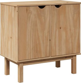 vidaXL OTTA tömör fenyőfa előszobaszekrény 75 x 40 x 75 cm