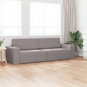 Függőleges Kanapéágy 2 az 1-ben Taupe 245x150x60.5 cm Szövet