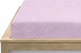 Frottír Világoslila lepedő EXCLUSIVE 180 x 200 cm