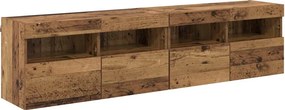 vidaXL TV Fali Szekrények 2 pcs Öreg fa 80 x 30 x 40 cm Faanyag