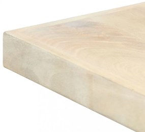 fehér tömör mangófa étkezőasztal 160 x 80 x 75 cm