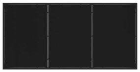 Kert étkező szett 5 pcs Fekete 160 x 80 x 73 cm