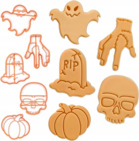 Premium Mézeskalács/Sütemény Kiszúrók Ijesztő Zombi Halloween Szett 5 darabos