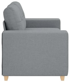 világosszürke szövet loveseat kanapé 120 cm