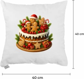 EMI Cake karácsonyi díszpárna 40x40 cm